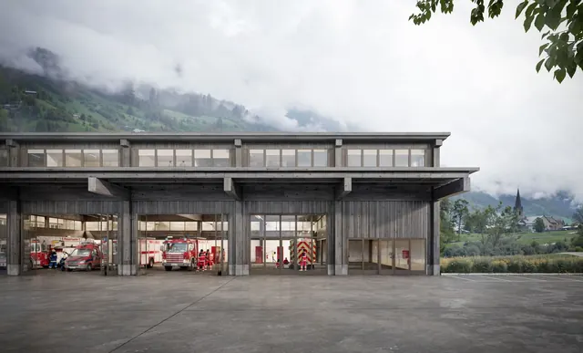 Juan Socas Architecte · Concours SIA, Pompiers &mdash; render concursos