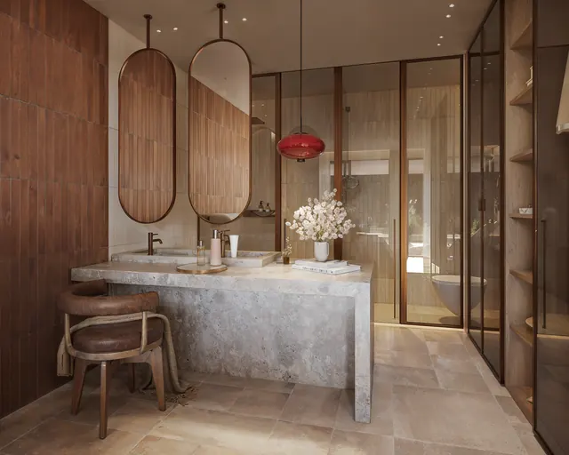 Naven · Bloque B, Baño &mdash; render interiores